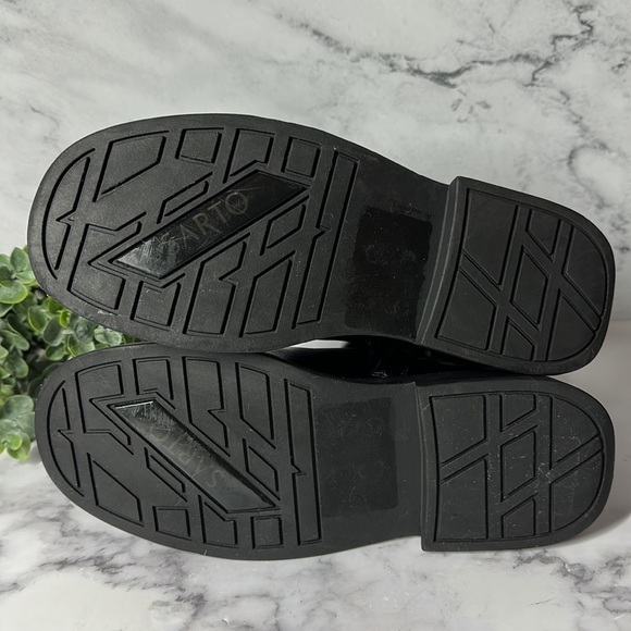 Franco Sarto Etna Leather Boot Size 6.5 Black - Picture 10 of 10